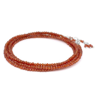 Red Carnelian Wrap Bracelet - Necklace