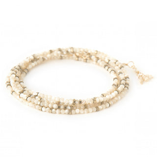 Mother of Pearl Wrap Bracelet - Necklace
