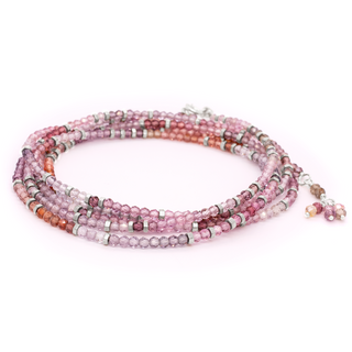Multicoloured Spinel Wrap Bracelet - Necklace
