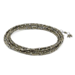 Pyrite Wrap Bracelet - Necklace