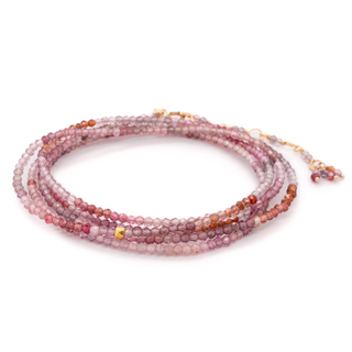 Multicoloured Spinel Wrap Bracelet - Necklace