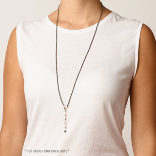 Slate Moonstone Wrap Bracelet - Necklace