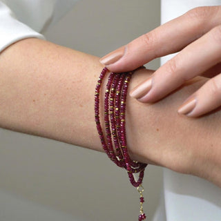 Ruby Wrap Bracelet - Necklace