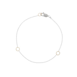 Square & Delicate Chain Bracelet - Anne Sportun Fine Jewellery