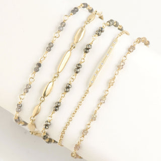 Textured Stick Stardust Bracelet - Anne Sportun Fine Jewellery