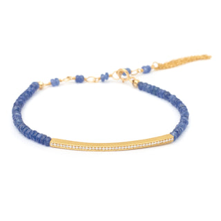Gemstone Diamond Bar Bracelet - Anne Sportun Fine Jewellery