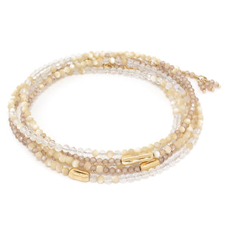 Three Gold Accent River Wrap ‚Äì 14K White Gold - Anne Sportun Fine Jewellery