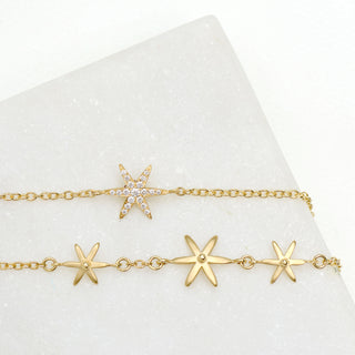 Diamond Pave Star Bracelet