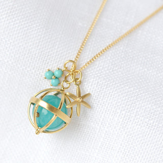Trillium Gemstone Charm - Anne Sportun Fine Jewellery