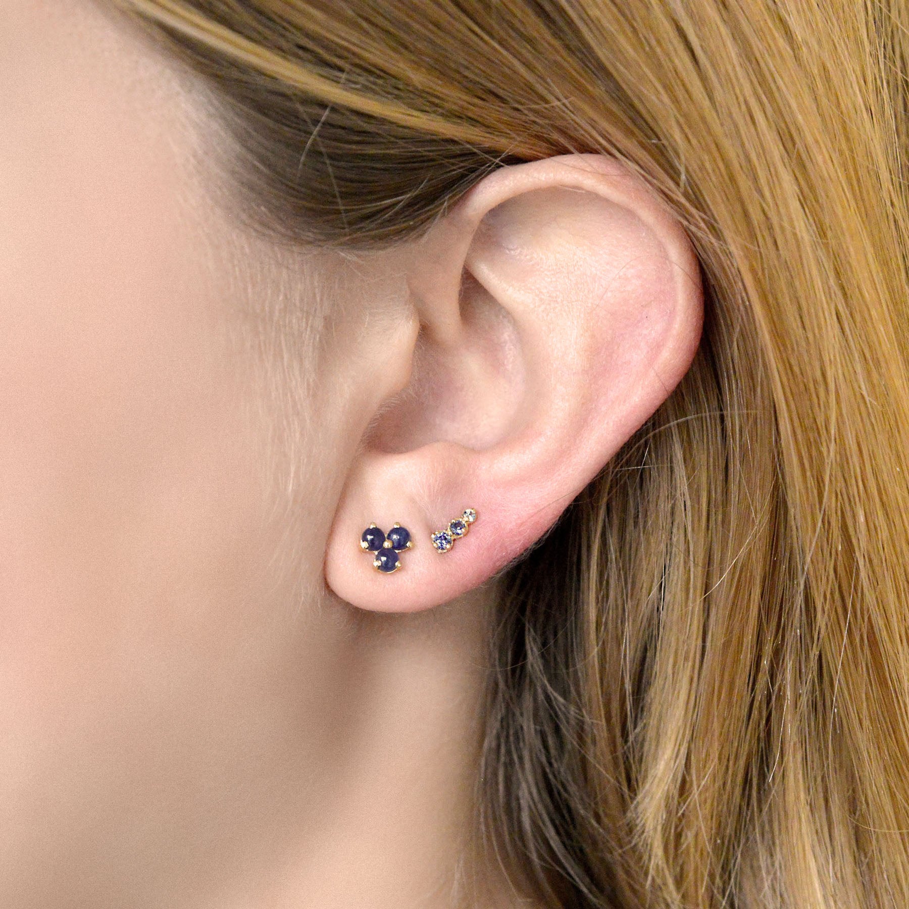 Sapphire climber earrings discount