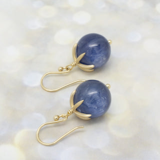 Cage Cap Gemstone Ball Earrings - Anne Sportun Fine Jewellery
