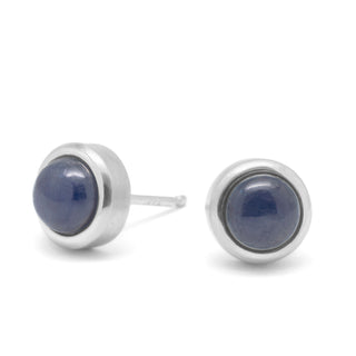 Gemstone Cup Stud Earrings - Anne Sportun Fine Jewellery