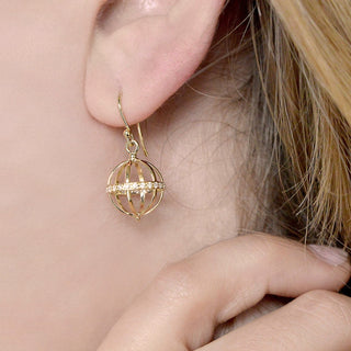 Medium Pave Cage Earring - Anne Sportun Fine Jewellery