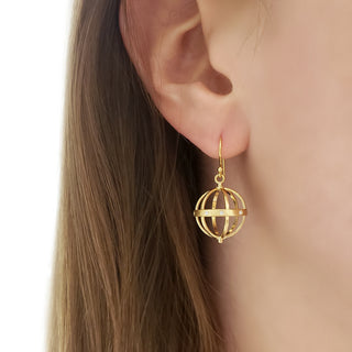 Large Diamond Pave Cage Earring - Anne Sportun Fine Jewellery