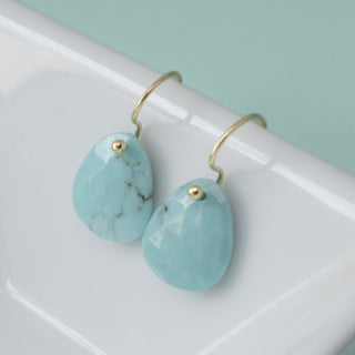 Turquoise Drop Earrings - Anne Sportun Fine Jewellery