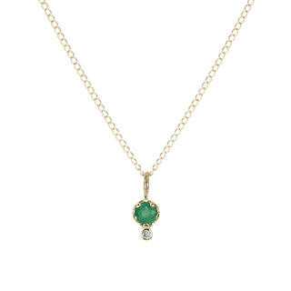 Gemstone Amulet  | Emerald | 10k