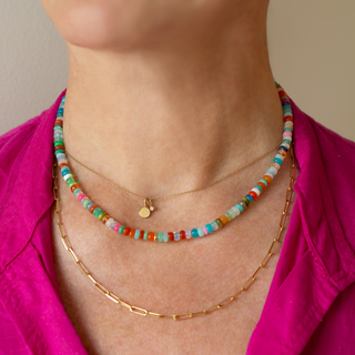 *Limited Edition* Multicolored Opal and Gold Necklace