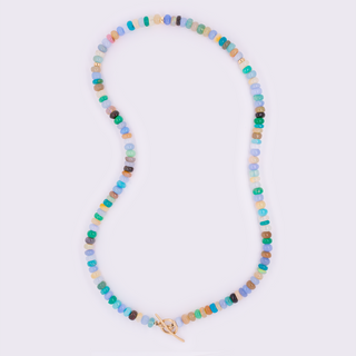 *Limited Edition* Green Multi Coloured Opal Toggle Necklace