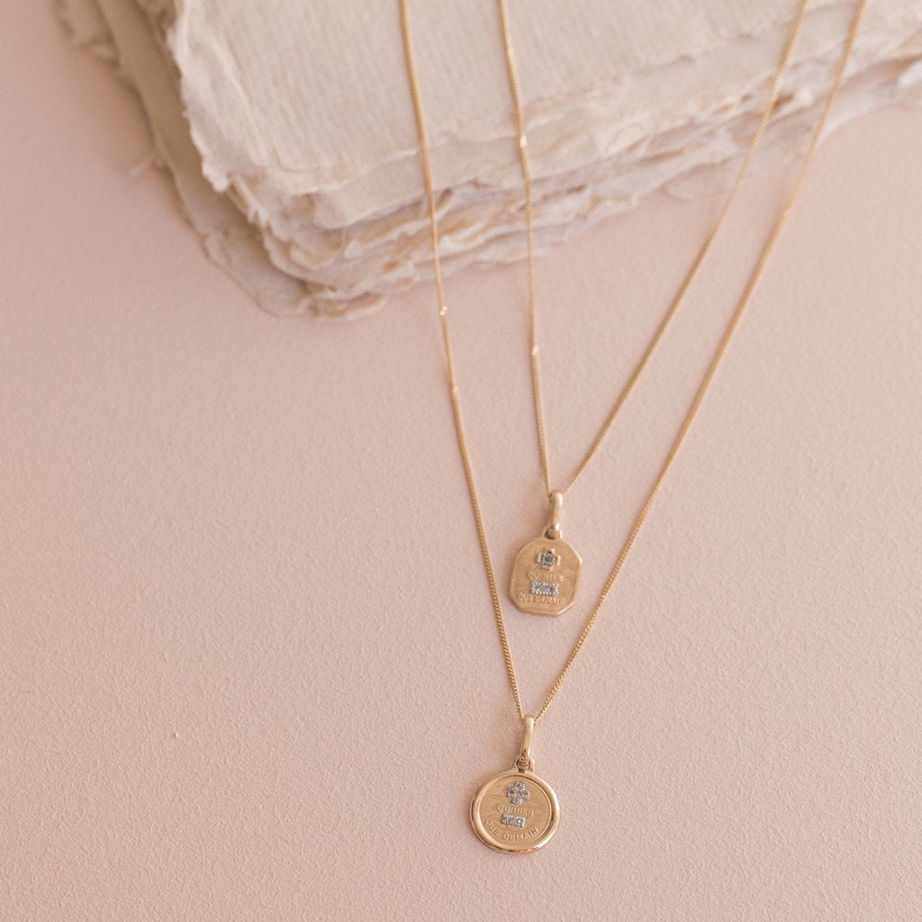 Love Token Necklace Leah Alexandra Jewellery Love Token Necklace