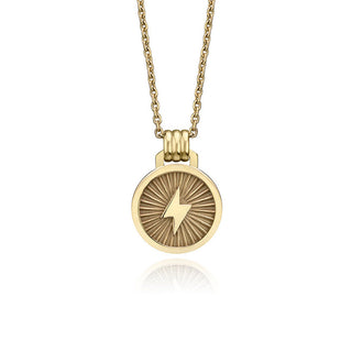 Solid Gold Bold Icon Pendant Necklace