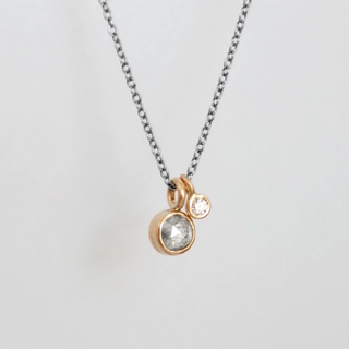Opaque & White Diamond Necklace