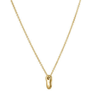 "Peanut" Luck Necklace - 18ky Gold