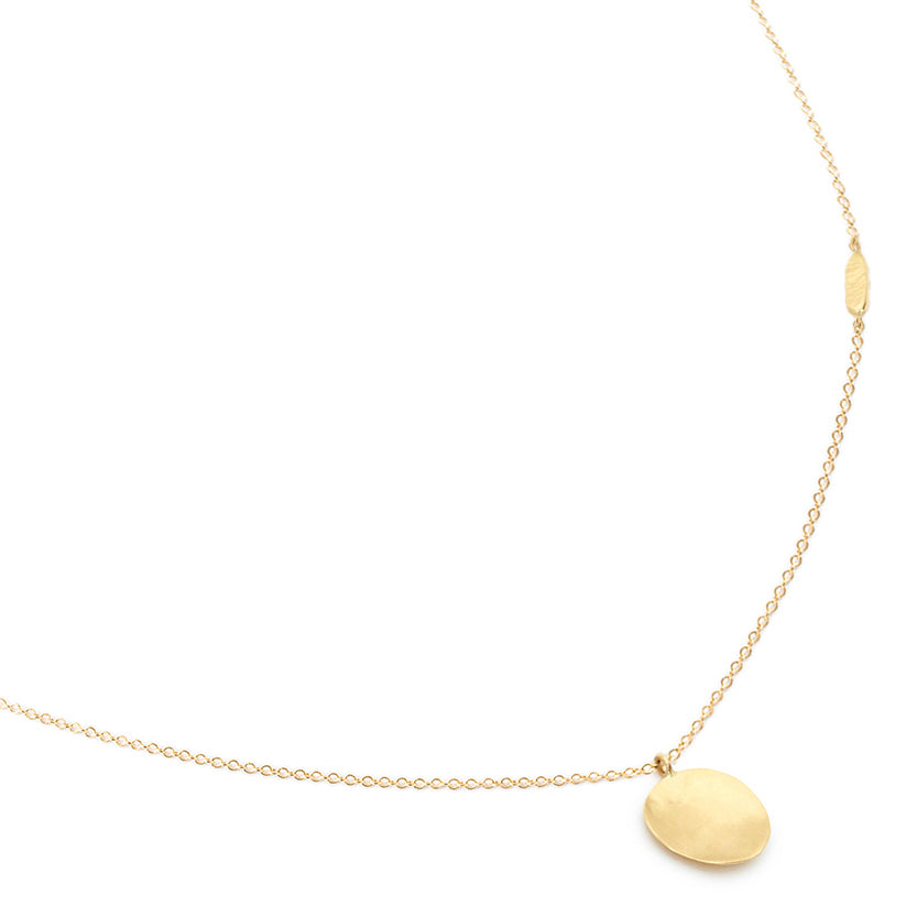 Hammered Disc Necklace Anne Sportun Fine Jewellery