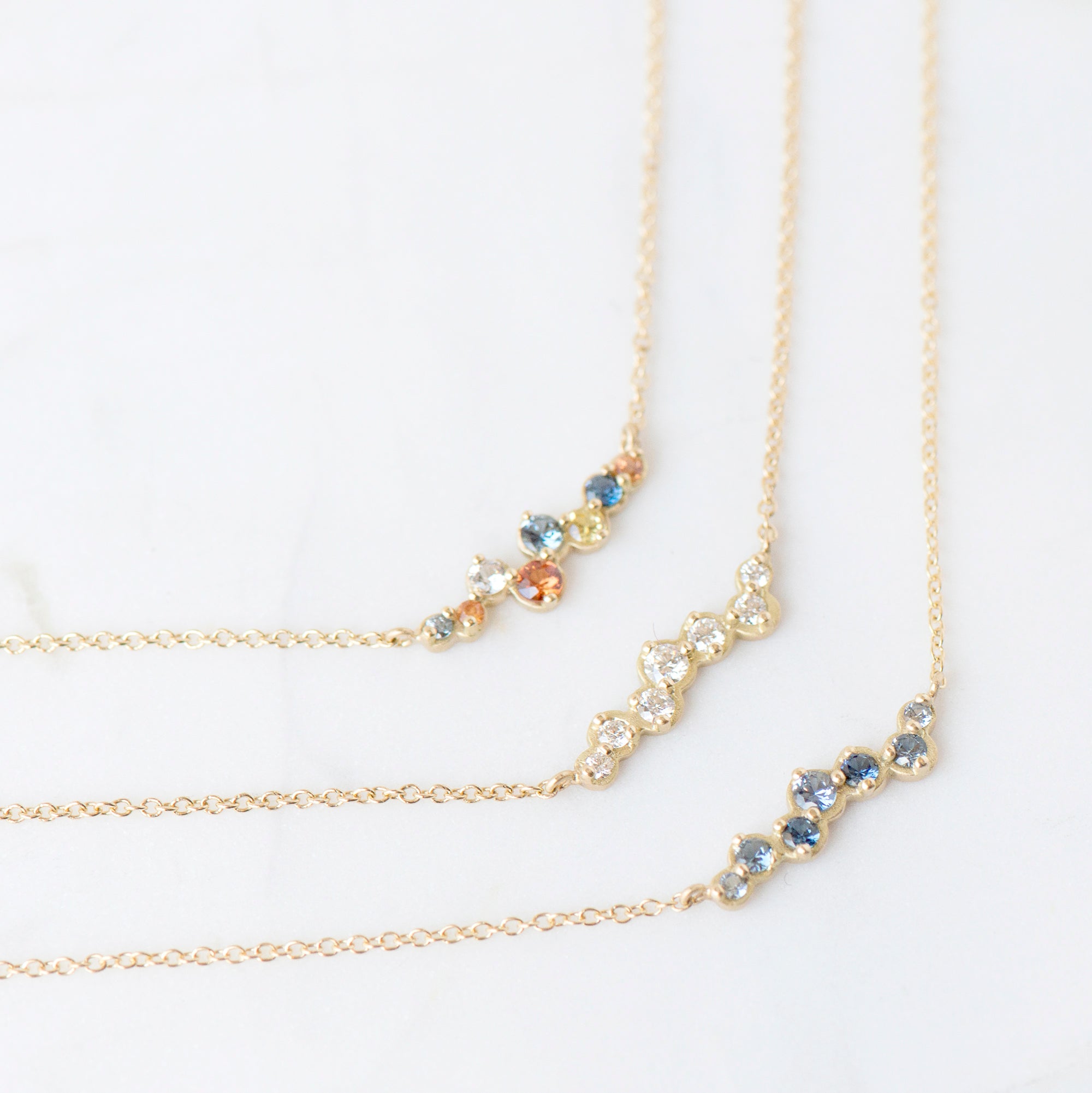 Cascade Blue Sapphire Necklace – Anne Sportun Fine Jewellery Cascade Blue Sapphire Necklace – Anne Sportun Fine Jewellery