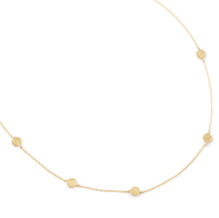 Eight Hammered Gold Disc Necklace - Anne Sportun Fine Jewellery
