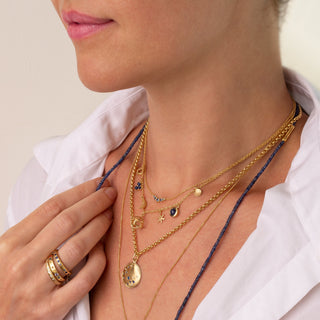 Multi Gemstone Charm Necklace