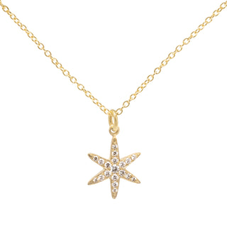 Diamond Pave Star Necklace - Anne Sportun Fine Jewellery