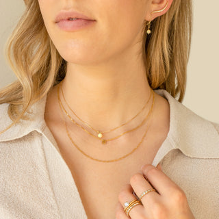 Luna' Paperclip Chain Necklace