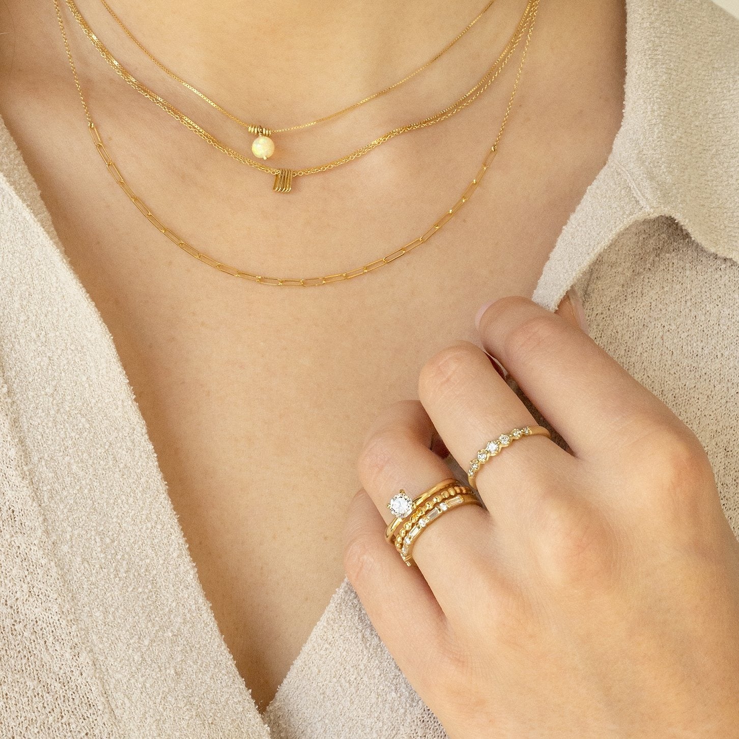 Fine jewelry stacking rings sale