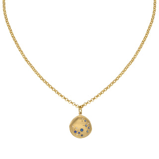Luna' Seafoam Star Coin Rolo Necklace