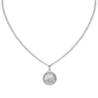 Luna' Diamond Star Coin Rolo Necklace