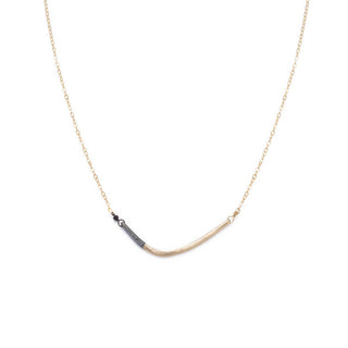 Mini Black & Gold Inflecto Necklace