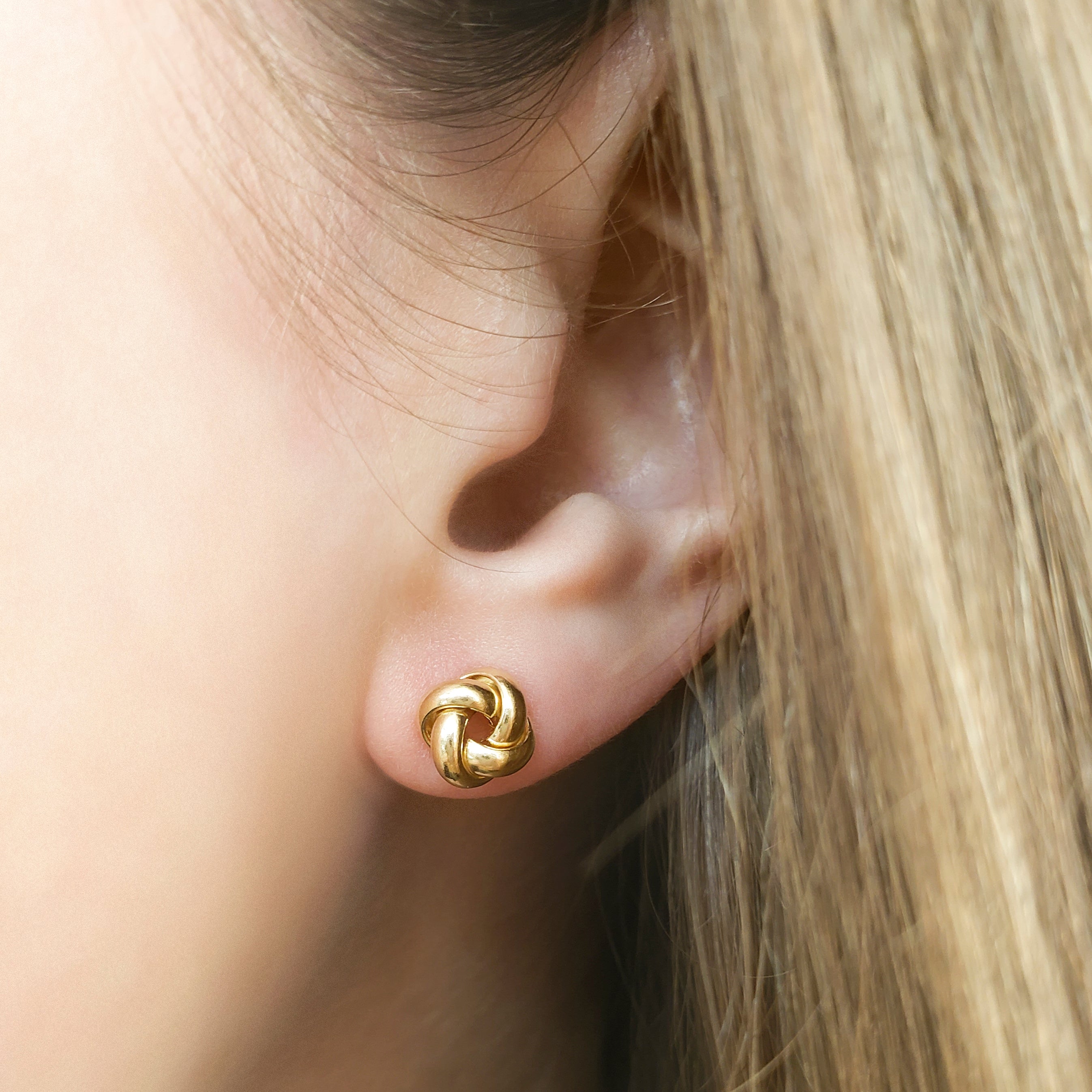 Love knot earrings outlet
