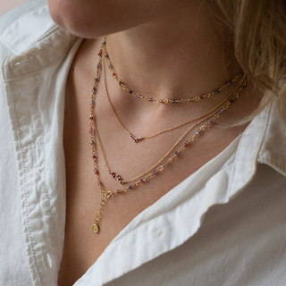 Red ruby sales gold necklace