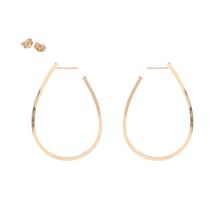 Small Saturn Hoop Earrings