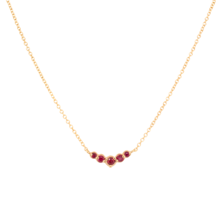 Ruby Arc Necklace