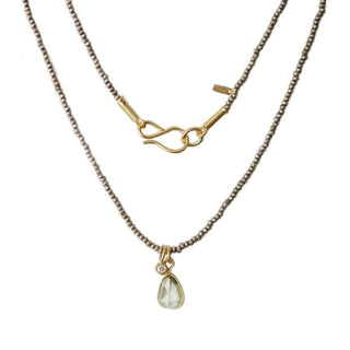18k Sapphire & Diamond Hill Tribe Bead Necklace