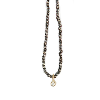 Little Diamond Charm Hill Tribe Necklace