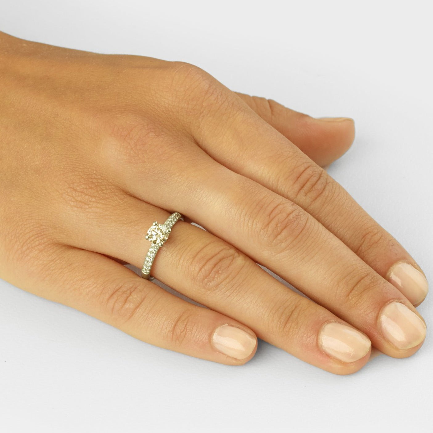 Pave diamond ring gold sale