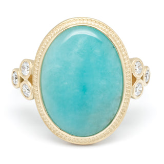 Oval Amazonite Ring - Anne Sportun Fine Jewellery