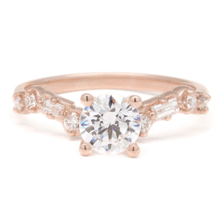 The Aurore Cascade Diamond Engagement Ring