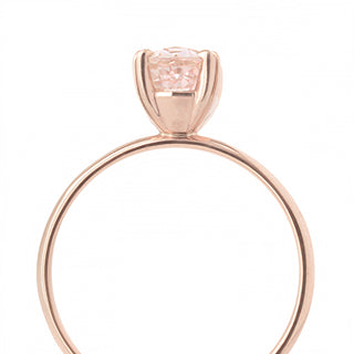 One of a Kind Oval Peach Sapphire Ring - Anne Sportun Fine Jewellery