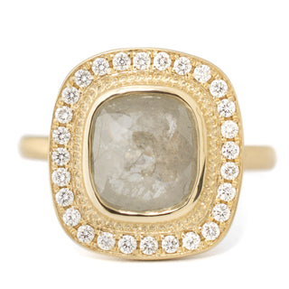 One of a Kind Off White Rosecut Diamond Ring - Anne Sportun Fine Jewellery