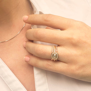 One of a Kind Meteor Rosecut Diamond Ring - Anne Sportun Fine Jewellery