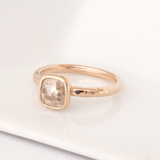 One of a Kind Bezel Set Grey Diamond Ring - Anne Sportun Fine Jewellery