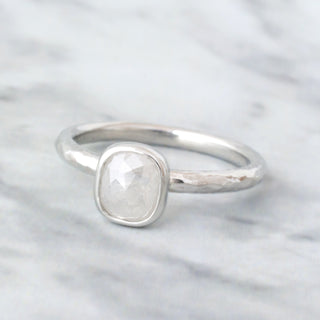 One of a Kind Bezel Cushion Diamond Ring - Anne Sportun Fine Jewellery
